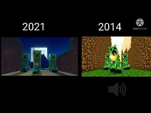 Minecraft Creeper Raps comparison new and old (Element Animation Version)