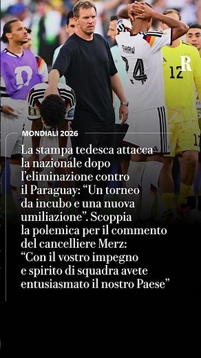 Polemiche dopo l'eliminazione della Germania ai Mondiali
