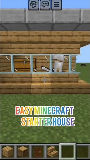 Minecraft Starter House 🏠 Easy Tutorial! (1 Minute Build)