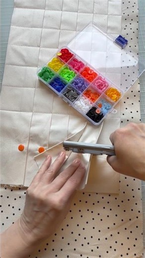 Snaps… my least favorite part of sewing a Knitting Needle Case.