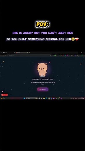“Sorry” Apology Website Using HTML & CSS