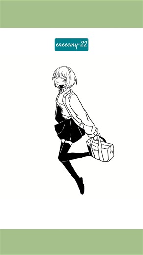 浮つく制服 描いてみました。 #イラスト #イラストメイキング #eneeemy #浮つく制服 #SEE