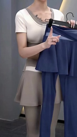 Cantik.women sport yoga skirt pants. #pants #yogapants #yoga #seluar #skirt #clothes #pakaian #fyp