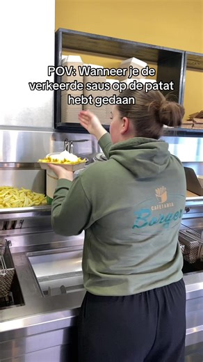 Patat monster🍟👹#foryou #cafetariaborger #horeca #borger
