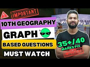 10TH GEOGRAPHY ALL IMPORTANT GRAPH BASED QUESTIONS | JR TUTORIALS |