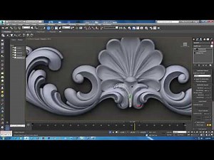 carving modeling in 3ds max pt2 | carving modeling| classic modeling tutorial | Modeling Ornamental