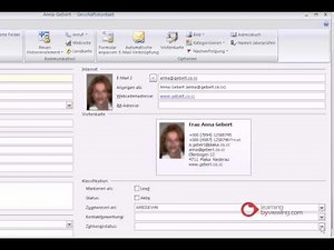 Business Contact Manager for Outlook Geschäftskontakte