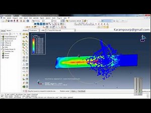 Simulation Abrasive Water Jet in Abaqus