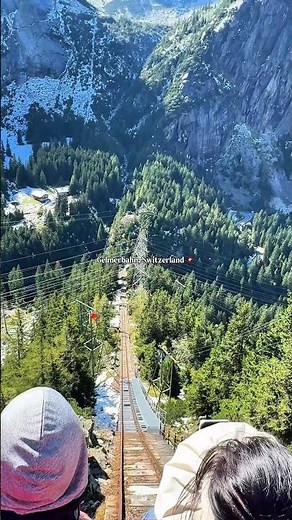 Ride the Gelmerbahn 🚞 – Switzerland’s steepest funicular railway through stunning alpine views. 🌲