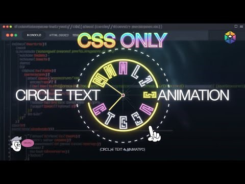 CSS Gradient Circle Text Animation | Html CSS