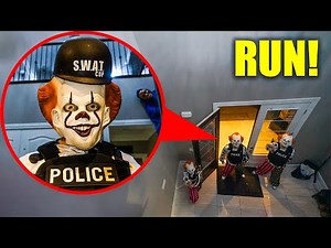 CLOWN POLICE RAIDS STROMEDY'S HOUSE, WHAT HAPPENS NEXT IS CRAZY!! (if you see this RUN!)