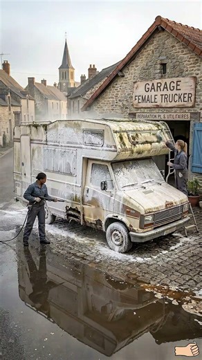 We Found This ROTTEN 1970s Fiat Camper Abandoned at a French Farmhouse! 😱 #femaletrucker