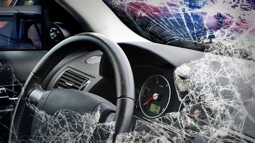 1 taken to hospital after car crashes into building in Delano district