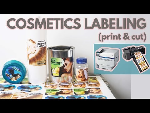 How to make Cosmetics Labels - Print and Cut