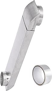 OEM Upgraded 21-38 in Adjustable Periscope Dryer Vent,Telescoping Dryer Vent Kit, Fit for all 4in Dryer Vent Outlet,for tight space square duct dryer vent pipe, stainless steel Dryer Vent