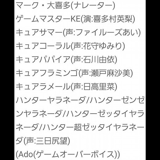 逃走中×トロピカル～ジュ!プリキュア 5周年記念コラボ 『ハンターとハンターヤラネーダ』(逃走者以外の出演者) (ショートバージョン)