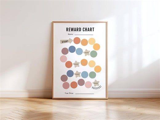 Reward Chart, Toddler Reward Chart, Reward Chart Printable, Kids Routine Chart, Printable Rainbow Reward Chart, Potty Training Rewards - Etsy