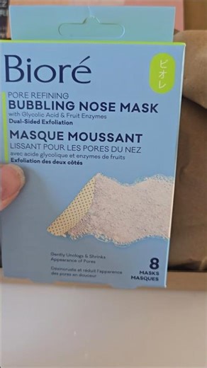 PR Unboxing 💙 Trying the Bioré Bubbling Nose Mask