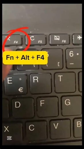 Fn + Alt + f4 Shortcut in PC 😮 #windows