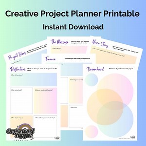 Creative Project Planner for Creatives and Artists - Etsy