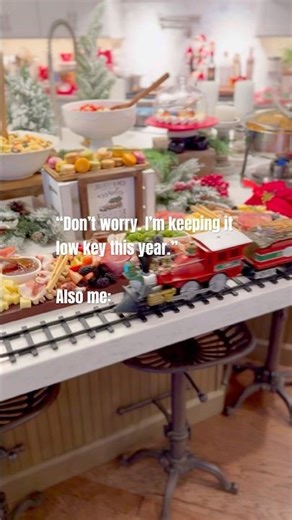 Keeping it low key this year 🚂🎅🏼🥂