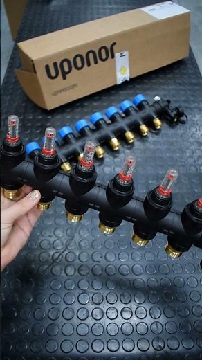Uponor Vario M manifold with FM 8xG3/4 flow meter for underfloor heating