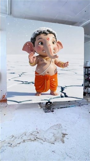Happy Ganesh Chaturthi Drawing Photo 🌺🥰 Ganesh Ji Painting ❤️ #shorts #ganeshchaturthi #viralvideo