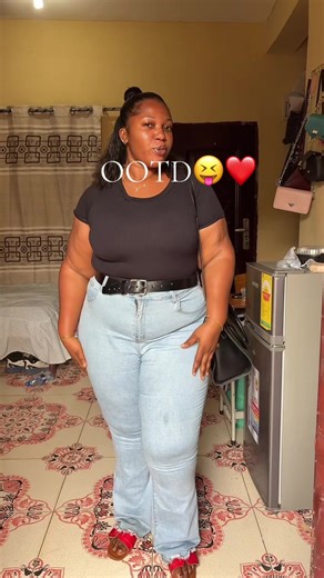 Plus Size Student Outfit of the Day in Ghana