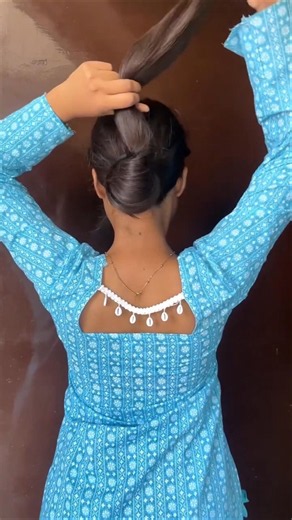hair style girl simple and easy for long hair ✨️💫 #hairstyle #hair #shorts #reels