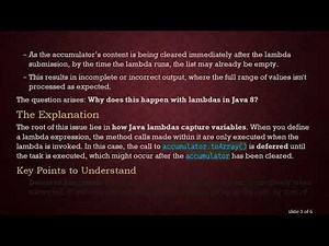 Understanding Java 8 Lambda Closure Behavior with Mutating Collections