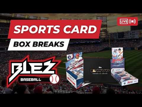 SUNDAY MADNESS AT BLEZ BASEBALL!!!! #mlb #sportscards #livebreaks #baseball