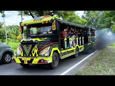 NGEBUL PARAH‼️Odong2 Kereta Wisata Rombongan Balerejo Madiun Pulang Wisata Religi Masjid Samin