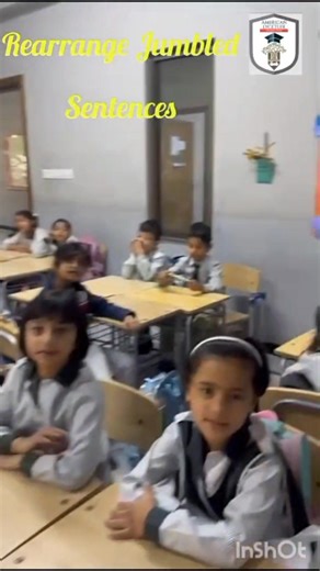 Grade 1 - Orange Activity: Rearranging Jumbled Sentences. In this activity, students learned how to arrange jumbled sentences, which led to improve their language skills by reinforcing grammar, vocabulary, and logical sentence structure #fmcbranch #americanlycetuffdnk #juniorschool #activitybasedlearning | American Lycetuff DNK FMC-Multigarden school