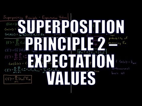 Quantum Chemistry 4.11 - Superposition Principle 2: Expectation Values