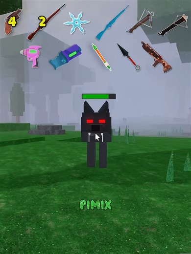 All Range Weapons vs Alpha Wolf in Roblox Gameplay