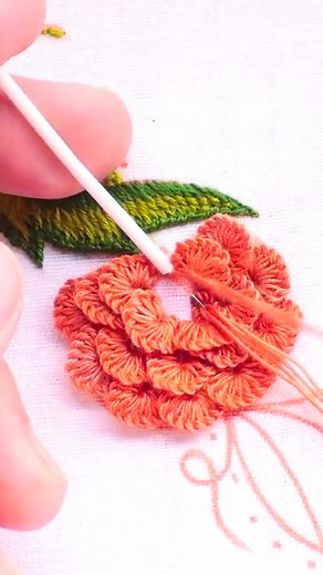 Cast-on Flower Design | Hand Embroidery Designs