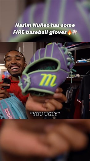 Bat Boys on Instagram: "Now that’s drip🥶 Full video on YouTube (link in bio)👀 Nasim Nuñez is an electric defender and he’s got all the glove drip one could need🔥 Make sure to tap in on YouTube and see what else Nas has in his MLB locker👀 It was so sick to go into the Nats’ clubhouse for the first time and run locker tours with some of the players⚾️ What teams and players should we try doing this with next?🤔 #sports #athlete #baseball #mlb #clubhouse #locker #lockerroom #shortstop #baseballg