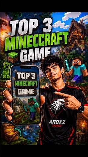 Top 3 Minecraft Games You Must Play in 2026 | Best Minecraft Games for Android#trending