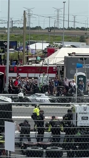 Marcus Ericsson pit stop at Markham Indy 2026