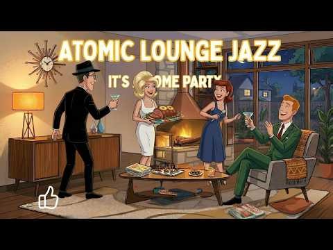 60’s Atomic Cocktail Lounge Music | Work, Study, Relax – Cozy Fireside Cocktail Party Jazz