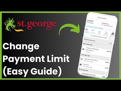 How to Change Payment limit in St George Bank