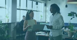 Animation of social network structure with people icons over transparent background. Global education technology and connections concept digitally generated video.