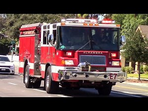 Alhambra Fire Dept. Engine 73 & South Pasadena Fire Dept. Rescue Amb. 81