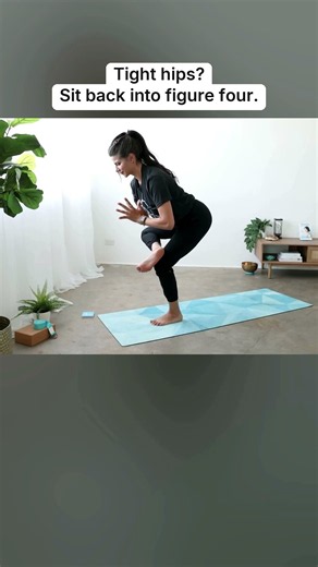 Tight Hips? Try This Standing Figure Four Stretch | Sarah Beth Yoga