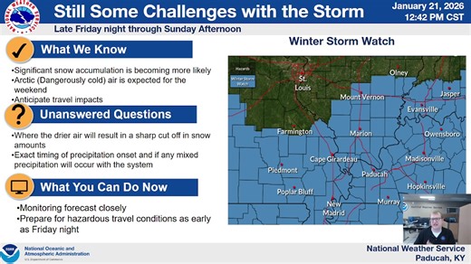 Update on winter storm information for Saturday and Sunday | US National Weather Service Paducah Kentucky