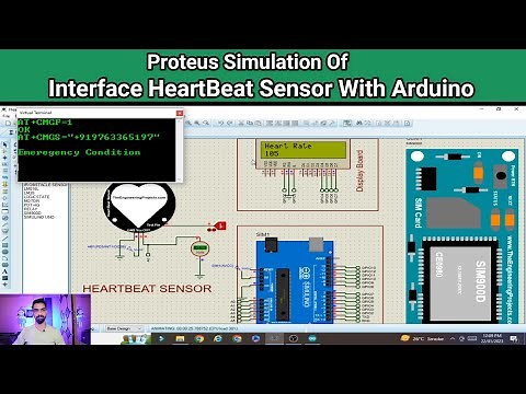 Proteus Simulation Of Interface Heartbeat Sensor With Arduino