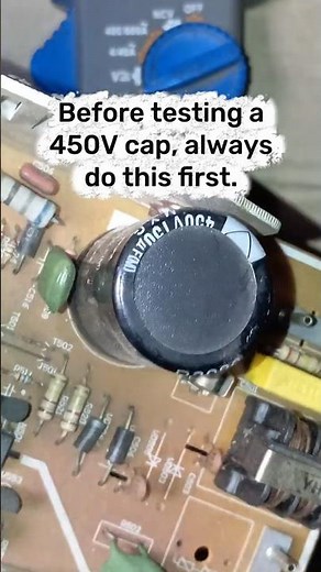 How to test 150uF 450V capacitor #CapTest #DIYTech