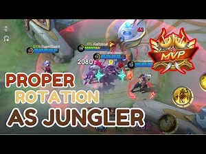 How To Rotate Properly In The Map As A Jungler | Mobile Legends | Gamplay 2024
