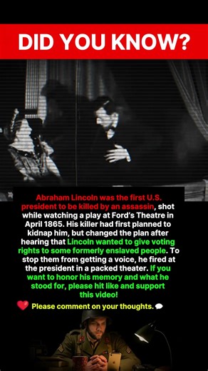 The first U.S. President ever Assassinated #history #facts