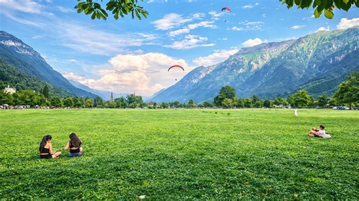 A wide open view in Interlaken you rarely see
